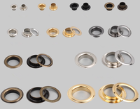 Oeillets à trou intérieur rond en cuivre métallique de 3 mm à 40mm