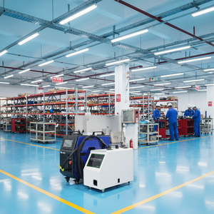 Soudeuse laser miniature 3-en-1 800W, portable, refroidie par <span class=keywords><strong>air</strong></span>, à fibre optique, pour métal, acier inoxydable et aluminium, état neuf - Product Image 1