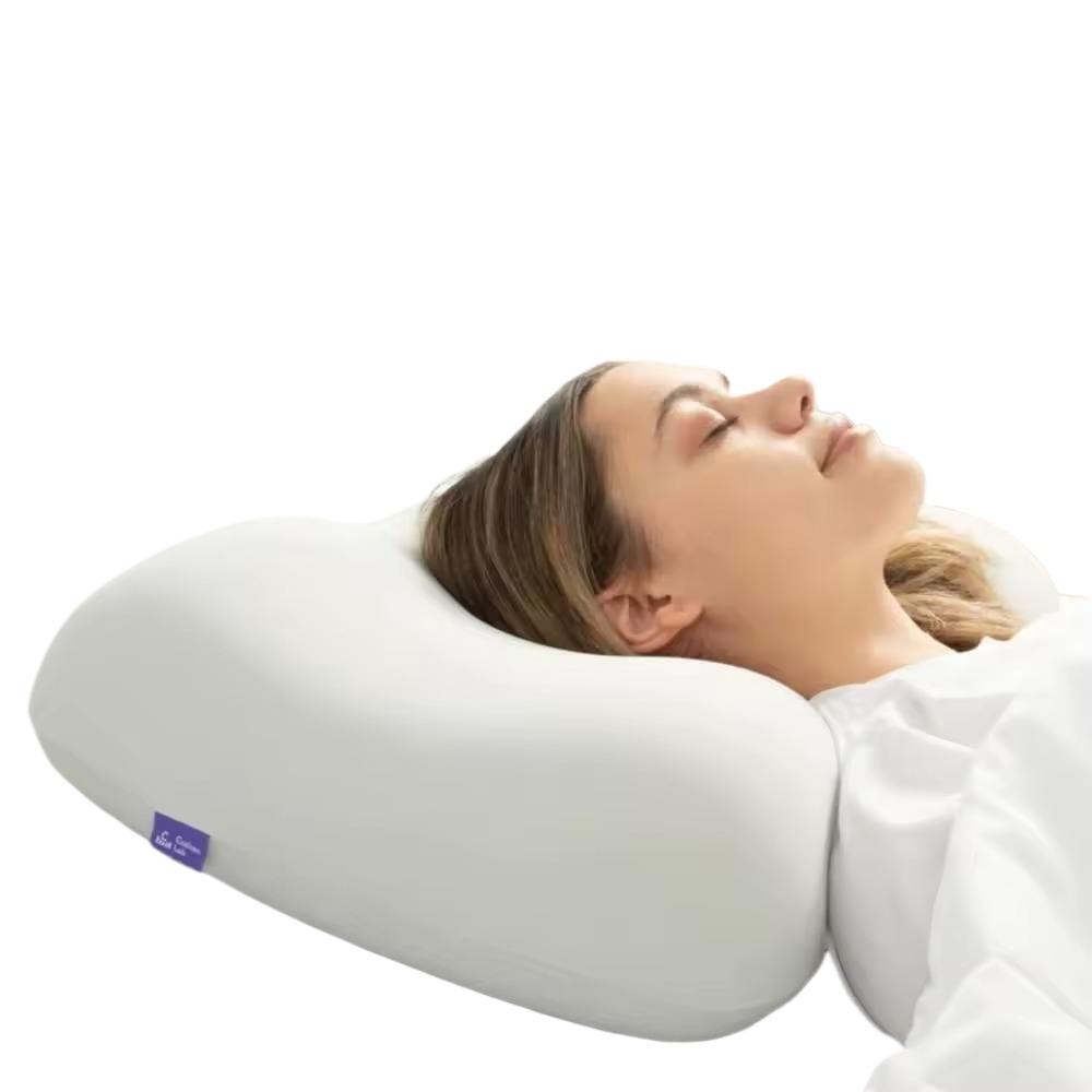 Cushion Lab Sleeping With Travel Pillow In Bed Cushion Lab Deep