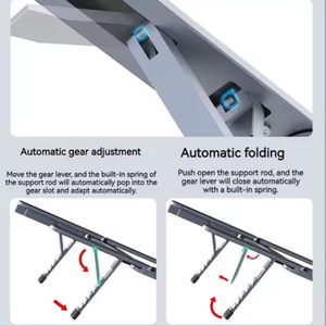 Aluminum Alloy Laptop Holder Stand <strong>Computer</strong> <strong>Bracket</strong> 3.0 USB Hub Aluminum Alloy Heightening Frame Stands - Product Image 3