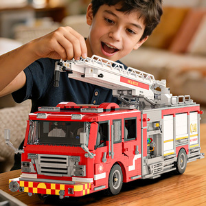 Zhuanyue 66148 Camión de Bomberos de Bloques de Construcción, Juguete Educativo para Niños de 8 a 13 Años, Compatible con la Serie City - Product Image 3