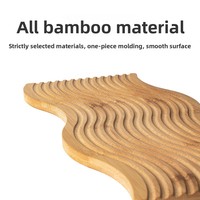 Plateau à thé en bambou créatif, moderne et minimaliste, de forme irrégulière, décoratif, pour l'aromathérapie, le rangement, le pain, les fruits et les collations