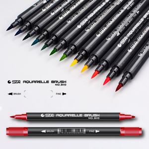 Juego de pinceles de arte marcador de 80 colores de contorno personalizado de exportación STA, bolígrafos de doble punta de fieltro, bolígrafos de pintura acrílica Premium para lienzo Stone Rock - Product Image 5