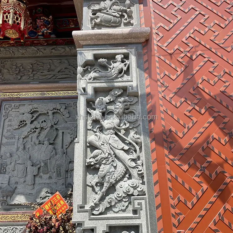 Escultura de Buda em relevo para decoração de paredes, estilo chinês, pedra inteira esculpida à mão, para decoração de casas e paredes, grande oferta