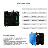 Profesional de alta frecuencia de actualización HD P3.91 P4.81 SMD Gob módulo Led impermeable alquiler pantalla Led para escenario