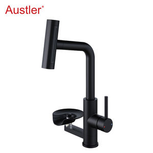 de copa de un agujero Negro mate Acero inoxidable Pulverizador extraíble Fregadero <span class=keywords><strong>Grifo</strong></span> de <span class=keywords><strong>cocina</strong></span> con enjuagador de vidrio - Product Image 4