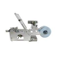 Bas prix Firmka petit bureau semi-automatique spiritueux vin boîtes de conserve pot flacon bouteilles rondes autocollant étiquetage applicateur Machine