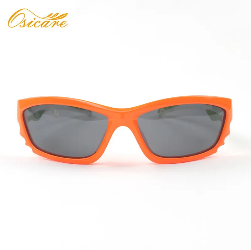 2022 New Wholesale Yellow Sports Sun Glasses For Children And High Quality TPE Polarized Designer Sunglasses For Kids
