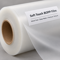 Film BOPP mat à texture fibreuse pour emballage de boîtes, emballage de gâteaux, impression, film de plastification thermique brillant, film de plastification