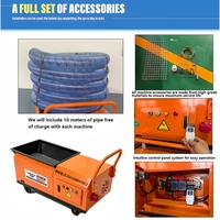 Pompe à béton électrique mini haute puissance, petite machine d'alimentation pour structures secondaires 220V/380V/110V
