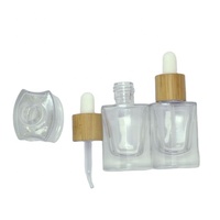 Ecannal 10ml bambou verre bouchon compte-gouttes bouteille en verre rectangle 14mm diamètre haut de gamme personnaliser bouteille avec logo