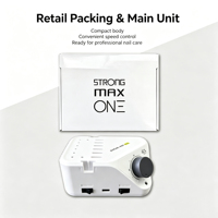 Machine à ongles professionnelle Strong Max ONE 105L avec moteur brossé en plastique, 35000 tr/min, OEM, marque privée