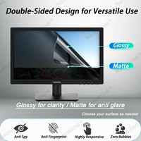 Filtre de confidentialité anti-espion de haute qualité, anti-reflets, anti-lumière bleue, protection d'écran amovible pour moniteur de bureau 18,5 pouces 16:9