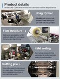 Volledig automatische horizontale flowwrap-machine voor biscuit, fruit, instant noodles, voorgemaakte zakjes, automatische zaksealmachine