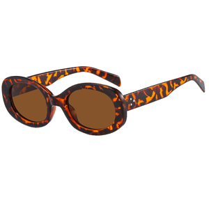 Retro đa năng Oval <span class=keywords><strong>Sunglasses</strong></span> ngoài trời Sun Protection Street ảnh thời trang nữ kính mát - Product Image 4