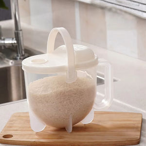 Cesta de drenaje de plástico para arroz y verduras, para lavado sin contacto en cocina, con flujo contrario, en stock - Product Image 2