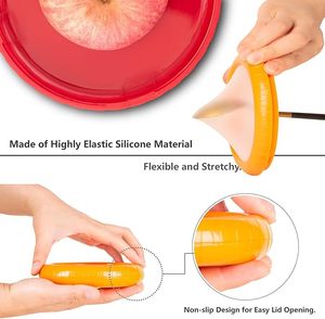 Silicone Fruit Vegetable Anti-Oxidation <b>Storage</b> Box Fruit <b>Storage</b> <b>Containers</b> for Fridge Avocado Keeper Fresher - Product Image 5