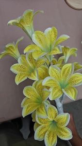 Nhân tạo thắp sáng cây cho trang trí nội thất Pin hoạt động LED Lily cây ánh sáng Cổ Tích Cây đèn Máy tính để bàn trang trí nội thất chiếu sáng trong nhà - Product Image 3