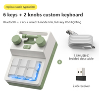 Keyboard Mekanik Nirkabel Multi-Fungsi Baru dengan Lampu Latar RGB 2.4G+BT+Type-C untuk Permainan Genggam, Keypad Kustom, USB Plug and Play, Copy