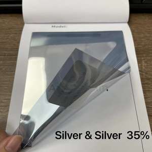 ฟิล์มกระจกเงาสีเงินแบบสะท้อนแสงติดด้วยตนเอง ฟิล์มตกแต่งหน้าต่างแบบมองเห็นทางเดียว ป้องกันรังสียูวี ป้องกันความร้อนจากแสงอาทิตย์ ฟรี - Product Image 4