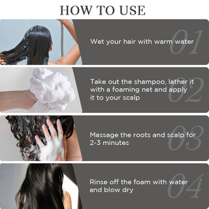 Polygonum Multiflorum Shampoo oscurante riduzione dei capelli grigiore radice dei capelli nutriente naturale senza solfato Bar Shampoo per capelli - Product Image 5