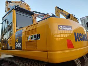 Excavatrice sur chenilles de taille moyenne 20TON Komatsu PC200-8N1 de qualité supérieure, fabriquée au Japon, utilisée, parfaite pour la préparation des chantiers de construction et d'excavation - Product Image 2