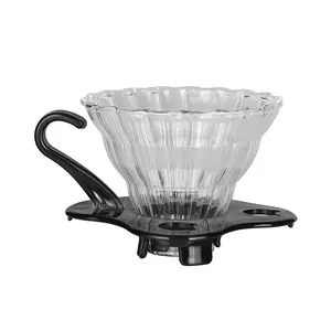 HIGHWIN Boro silikat glas Kaffee tropfer Über Hand gießen Tropf brauer Glas Kaffeefilter Kaffee trichter