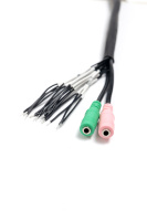 Faisceau de câblage de navigation pour écran Android de voiture avec connecteur de verrouillage 20 broches personnalisé et prise audio AUX MIC 3,5 mm