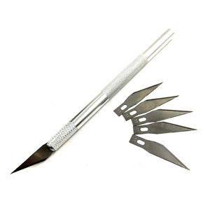 5 pezzi 11 #   Lame in Acciaio Inossidabile, Coltello di Sicurezza a Cambio Rapido per Artigianato, Scultura, Intaglio del Legno e Riparazione PCB - Product Image 1