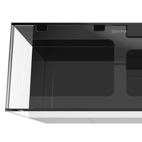 Aquarium marin de récif sur mesure de 8 pieds et 380 gallons, en verre ultra-clair à faible teneur en fer, avec système de filtration et meuble de filtration intégré