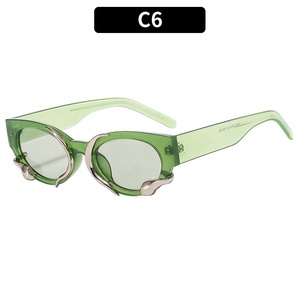 Tinh Thần rắn Mèo Mắt kính mát thời trang cao Hàn Quốc retro mùa hè kính mặt trời Burst Kính mát màu - Product Image 6