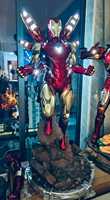 Figura de Iron Man Mk7 Mk85 de Marvel en Oferta, Estatua de Resina con Luz LED para Decoración de Piso, Sala de Estar, Regalo de Inauguración de Tienda