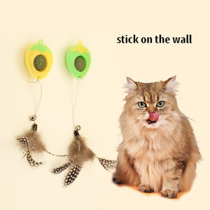 Red <strong>Strawberry</strong> <strong>Catnip</strong> Ball for Cats Wall Teaser Feather Cat Toys Manufacture Interactive <strong>Catnip</strong> Toy - Product Image 2