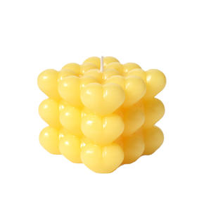 Venta caliente Etiqueta Privada 3D <span class=keywords><strong>cubo</strong></span> corazón burbuja vela Día de San Valentín boda <span class=keywords><strong>Rubik</strong></span> vela perfumada - Product Image 2