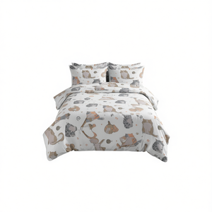 Juego de Ropa de Cama Italiana Gatti Tamaño Queen, 100% Algodón, Diseño con Estampado de Gatos - Product Image 3