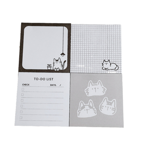 Perlengkapan alat tulis sekolah stiker kertas yang diposting Pad catatan tempel kustom Memo cetak kustom Pad Memo Pad untuk menulis - Product Image 6