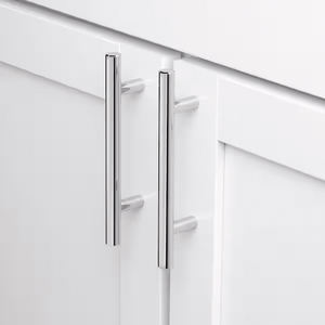 Poignées de tiroir modernes en alliage d'aluminium argenté pour cuisine et armoire, avec installation facile et solution complète pour le projet - Product Image 3