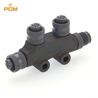 Adaptateur en T NMEA 2000 M12 A-Code 5 broches 2 voies pour réseau CANBUS DeviceNet marin N2K Backbone IP67 pour bateau