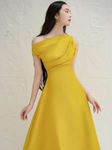 <strong>2025</strong> New Luxury High Waist Party Elegant Evening <strong>Dress</strong> Boutique's High Quality Custom Yellow Slim Long Casual <strong>Dresses</strong>