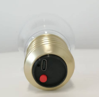Lampe à LED de type C Forme d'éclair Rechargeable Luminosité à trois niveaux Lumière blanche chaude Déplacement facile Veilleuse à LED Atmosphère légère