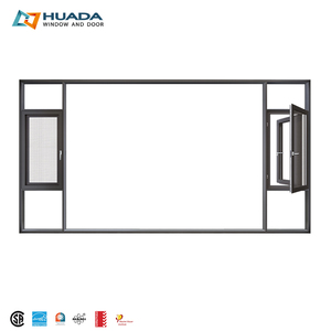 CSA承認されたカスタマイズされた傾斜と回転ハリケーンウィンドウ二重窓ガラスアルミ窓 - Product Image 6