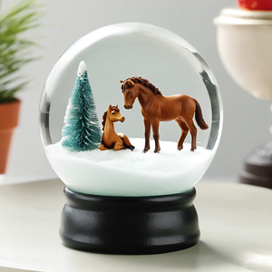 Regalo Souvenir in resina animale palla di neve nuovo Design personalizzato carino cane globo di neve decorazione per la casa regalo di compleanno - Product Image 4