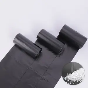 Bolsas de basura de HDPE biodegradables, bolsa de basura de plástico, bolsas de camisa en rollo