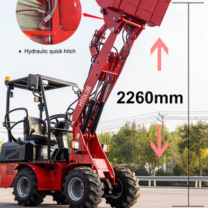 Eur5 EPA4 roda kecil depan pemuat Mini dengan 4-in-1 ember/bor putar/Pitchfork/wide Cab - Product Image 3