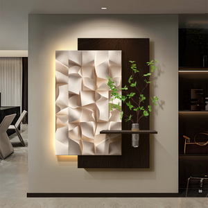 Nouvelle Tendance Peinture UV Effet Grès avec Plantes Vertes Hydroponiques et Lumières LED – Décoration Intérieure Nordique - Product Image 5