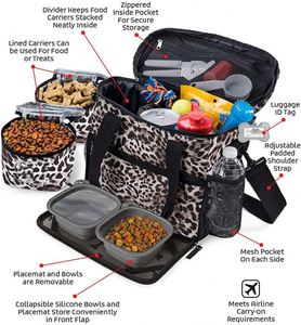 BSCI Factory front Travel <b>Dog</b> Tote crate pet Bag <b>dog</b> carrier comfort backpack cat Includes <b>Collapsible</b> Silicone <b>Bowls</b> - Product Image 2