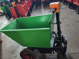 Triciclo Volquete Eléctrico de 1T con Elevación Hidráulica de Acero y Ruedas Neumáticas para Transporte de Materiales de Construcción - Product Image 1