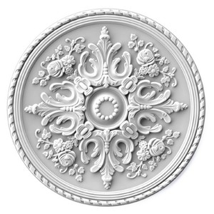 Médaillon de <span class=keywords><strong>plafond</strong></span> décoratif de style français Rosette en PU pour un design de <span class=keywords><strong>plafond</strong></span> élégant et l'installation de lustres Offres de commande en gros - Product Image 4
