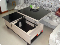 Mécanisme de Table rétractable extensible noir, mécanisme de levage de Table basse