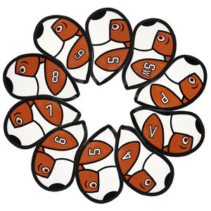 Juego de Fundas para Palos de Golf Impermeables Estilo Dibujos Animados con Cubiertas de Cuero PU Personalizables para Hierros, Madera y Putter - Product Image 1